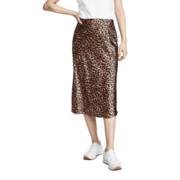 NWT Likely "Odelia" Leopard Animal Print Midi Skirt Sz. 0 - Picture 3 of 4